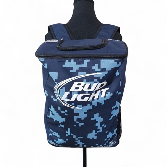 Bud Light Insulated Cooler Backpack – Holds 24 Cans, Tailgate Ready! - Picture 2 of 11
